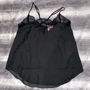 Black Silky Lace Cami